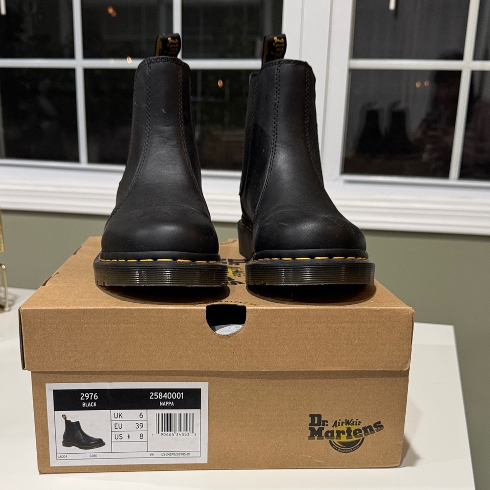 Dr. Martens Black Nappa Leather Chelsea Boots 2976